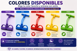 Banda Elástica Body Trimmer con 4 Bandas de Resistencia
