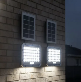 Reflector Solar LED 500W con Panel Independiente y Control Remoto