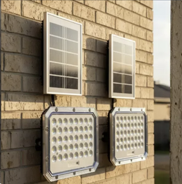 Reflector Solar LED 500W con Panel Independiente y Control Remoto