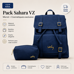 Combo Morral Sahara VZ + Cosmetiquera