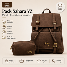 Combo Morral Sahara VZ + Cosmetiquera