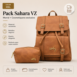 Combo Morral Sahara VZ + Cosmetiquera