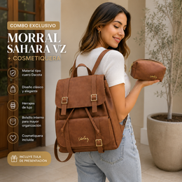 Combo Morral Sahara VZ + Cosmetiquera