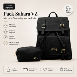 Combo Morral Sahara VZ + Cosmetiquera